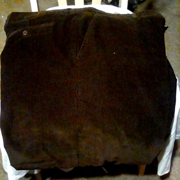 CLUB ROOM By MACYS Curdoroy men brown pants Made in Egypt , VINTAGE -2012 - Picture 3 of 4